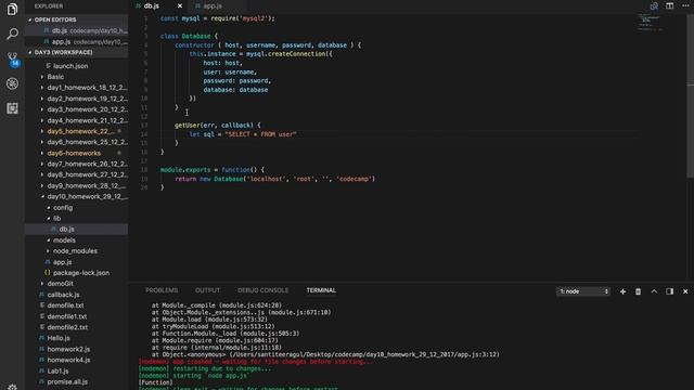 Javascript [ES6+] การเขียน OOP เพื่อทำ Persistence DB Connection + Autoexecution Instance смотреть онлайн