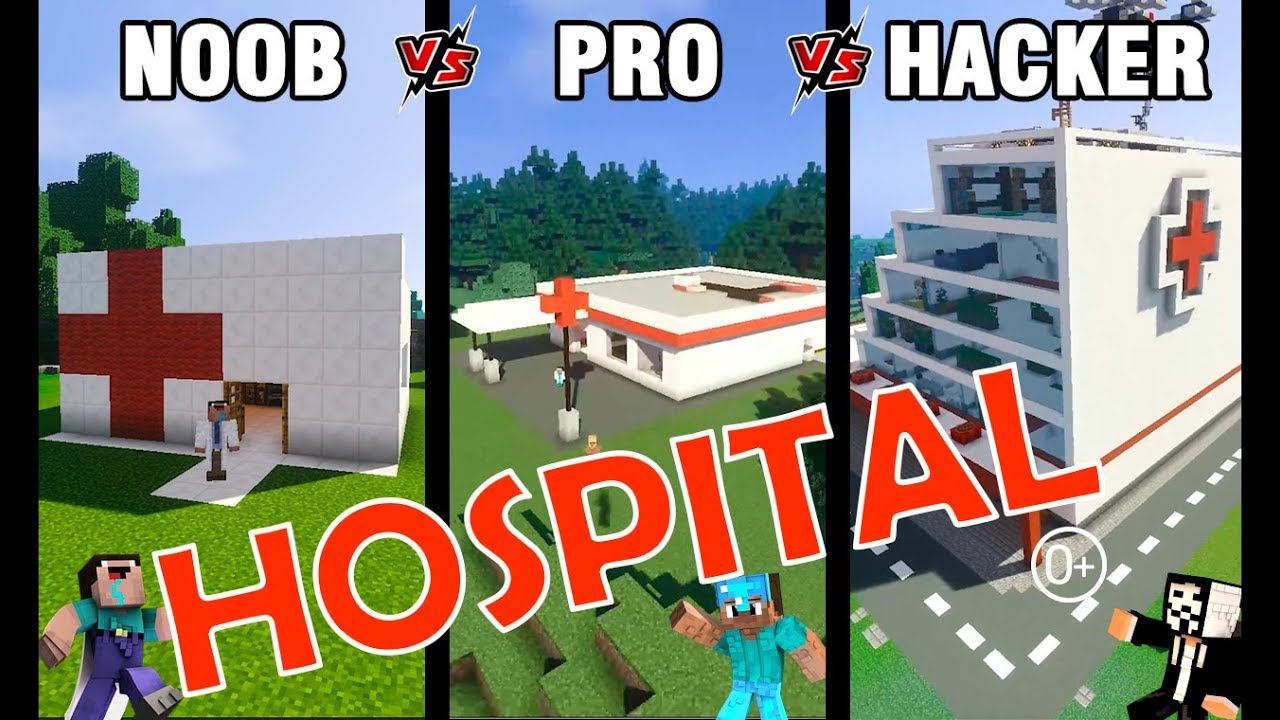 Minecraft NOOB Vs PRO Vs HACKER: HOSPITAL In Minecraft / Funny Animation 0+
