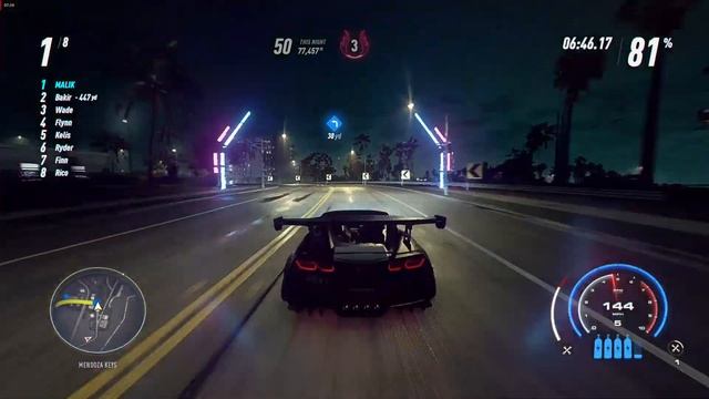 NFS:HEAT GAMEPLAY PC [ NIGHT MODE] CHEVROLET CORVETTE GRAND SPORT '17 [ 400+ PLUS POWER] LVL 5 COP смотреть онлайн