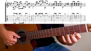 Shape of my Heart by Sting | Classical guitar tutorial + Sheet and Tab | Fingerstyle