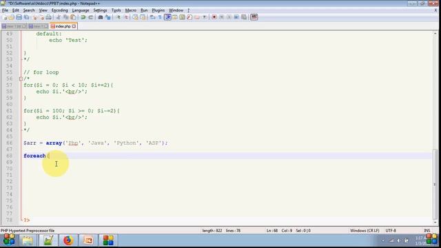 PHP Project base tutorial Bangla - Part# 2 (For Loop | while | foreach | do-while | Array) смотреть онлайн