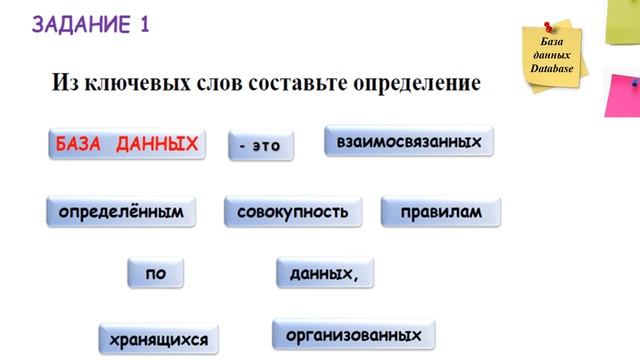 Информатика 9 кл 2 четв урок 1 БД смотреть онлайн