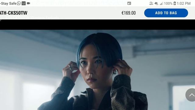 Audio Technica ATH-CKS50TW TWS Earbuds Debuts Certified For Sony 360 Reality Audio смотреть онлайн