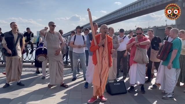 Харинама на берегу Оби. Новосибирск. 28.05.2023 смотреть онлайн