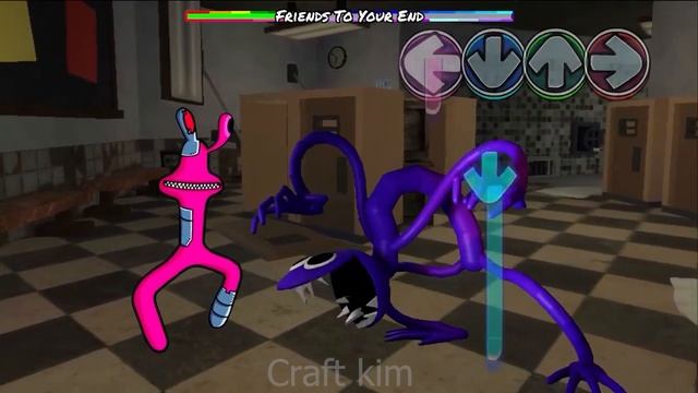 FNF Different Survivor Rainbow Friends VS PURPLE | Friday Night Funkin Mod Roblox смотреть онлайн