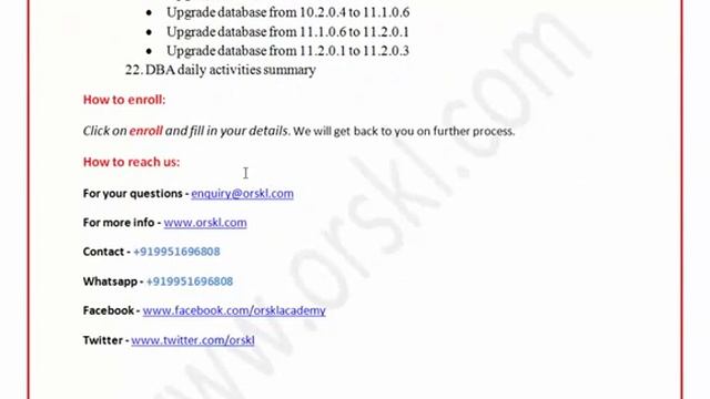 Oracle 11gR2 Single Instance real time activies DEMO смотреть онлайн