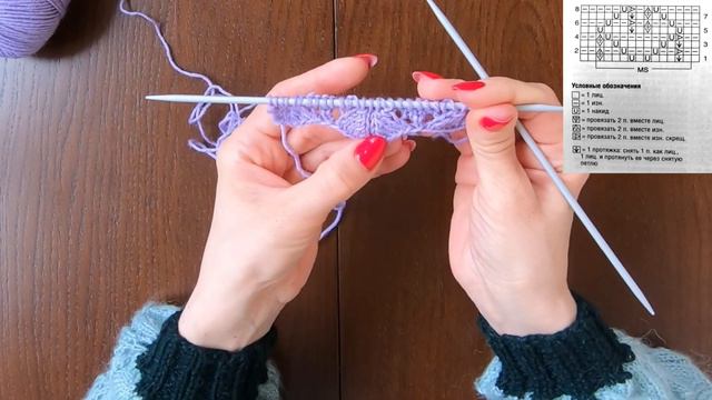 Как вязать спицами АЖУРНЫЙ УЗОР ИЗ ЗИГЗАГОВ смотреть онлайн