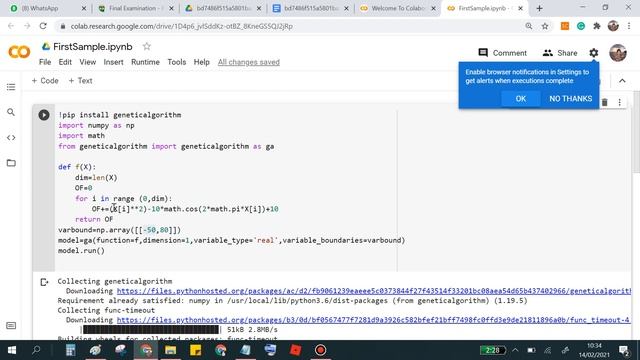 Running Genetic Algorithms through Google Colab смотреть онлайн