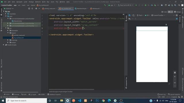 How To Create Custom ToolBar Using Kotlin in Android Studio смотреть онлайн