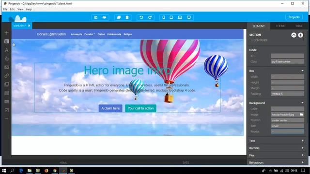 Pingendo Bootstrap 4 Editör ile Web Tasarım Dersleri Responsive Site Yapımı -covers- Ders 6 смотреть онлайн