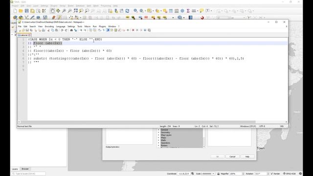 QGIS - Extracting X Y Coordinates In D°M'S