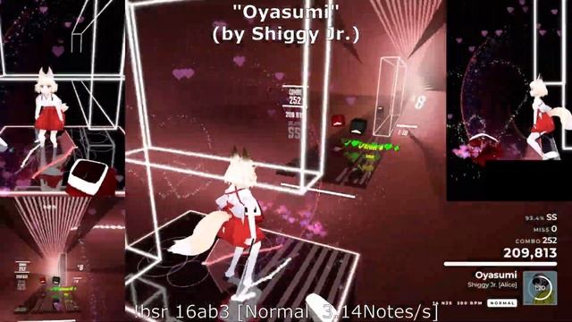 [Beat Saber]"Oyasumi" (by Shiggy Jr.) [Normal] / UPDATE 1.23.0 смотреть онлайн