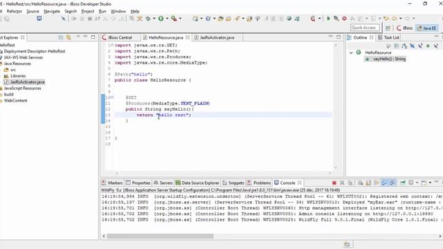 Restfull Webservices || 01: Creating and deploying restful webservices смотреть онлайн