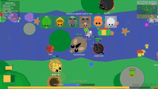 Mope.io Beta -  Forest Biome Update!! Mope.io Biting Animals From Trees// Mope.io Tail Bite Trollin