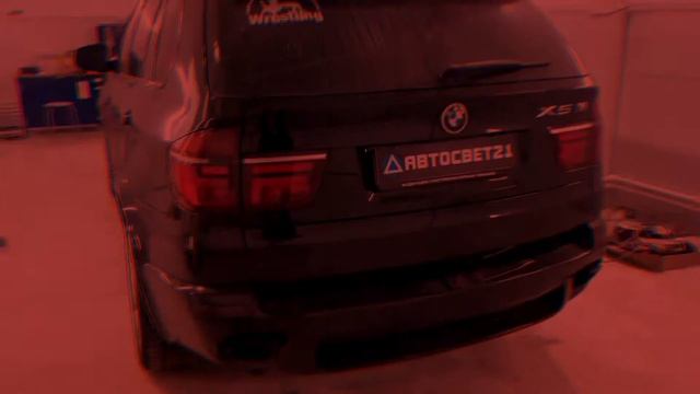 BMW X5 E70, замена линз на Aozoom A10, установка Ангельских глазок, установка новых стекол. смотреть онлайн