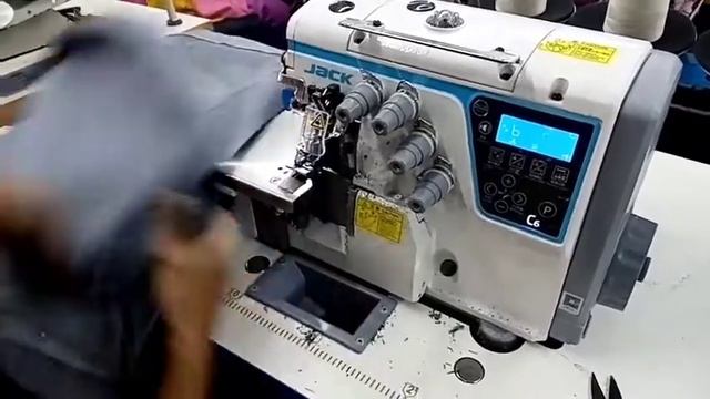 Jack Brand Model:C6-5-M04/435 (Electric type for denim ) Five thread over lock Heavy Duty смотреть онлайн