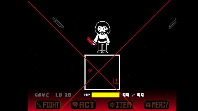 Undertale: No More Deals (Chara Battle) (Inf Hp) | Undertale Fangame смотреть онлайн