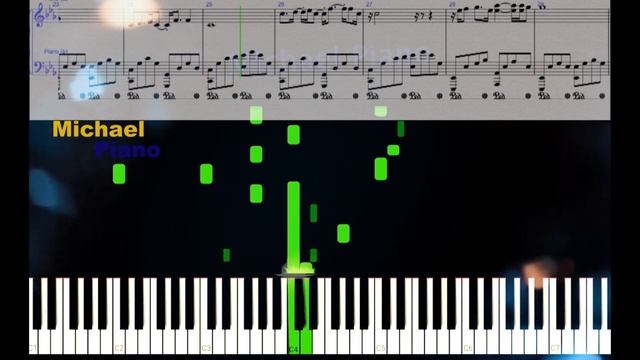 KOZAK SYSTEM Українське сонце Piano Tutorial by Michael Piano music sheet смотреть онлайн