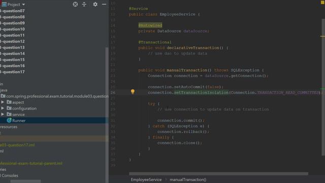 17. What does declarative transaction management mean смотреть онлайн