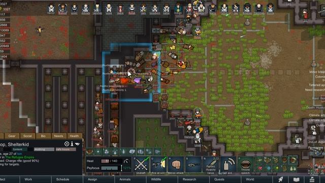 RimWorld 2021 06 30 -vs 70+ tribes Autocannon kill box trial and error record смотреть онлайн