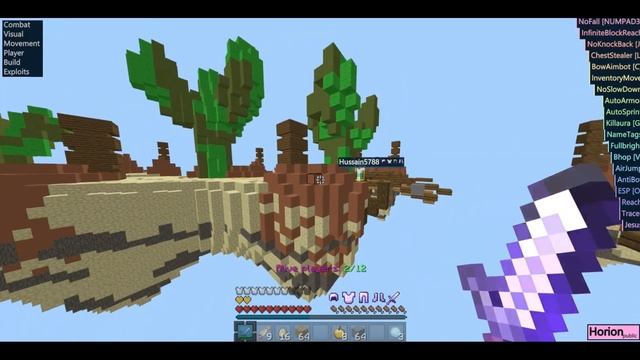 Hacking in Minecraft Windows 10 edition! (Using Horion) смотреть онлайн