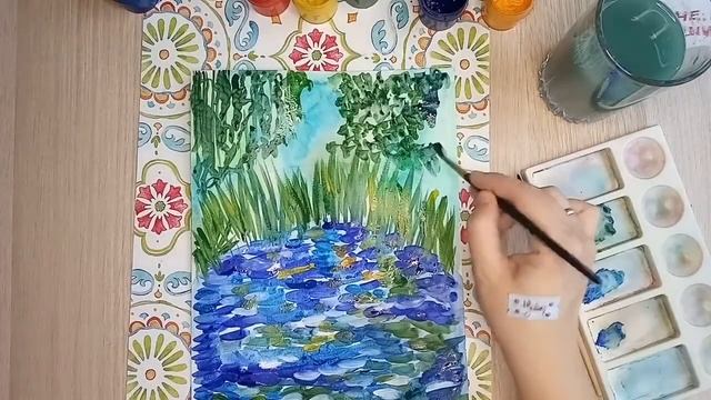 Veselo Art. Картина Клода Моне "Пруд с кувшинками" смотреть онлайн