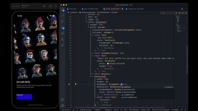 NFT Marketplace UI - Flutter Speed code смотреть онлайн