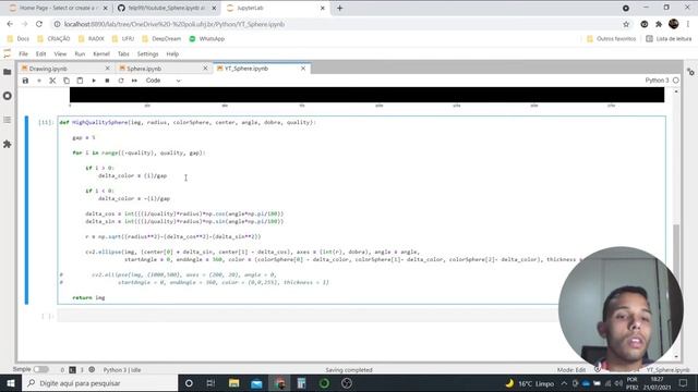 how to draw a high quality sphere on opencv2 python смотреть онлайн