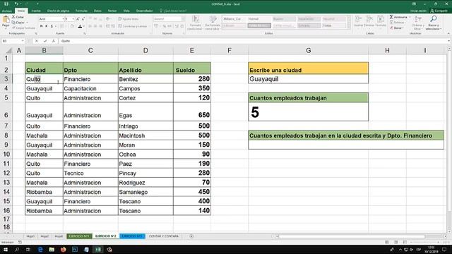 Función Contar, Contar.si, contar.si.conjunto con varios criterios en Excel. смотреть онлайн