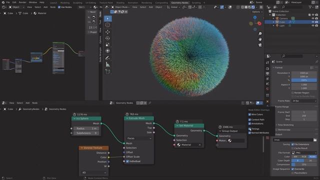 [3.2] Blender Tutorial: Display Excecution Timing for Geometry Nodes смотреть онлайн