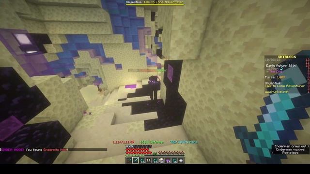I tried ender node mining in Hypixel Skyblock смотреть онлайн