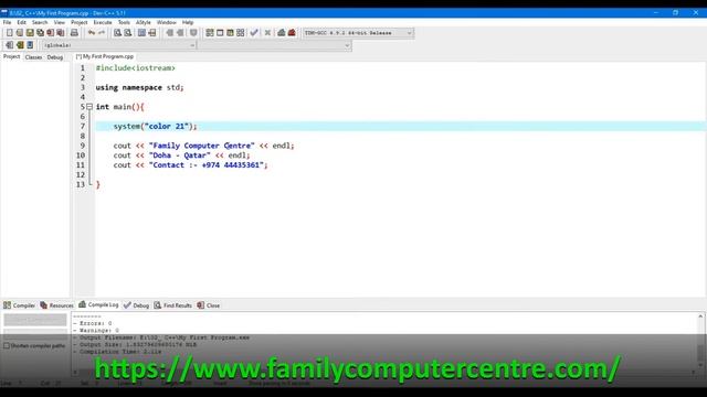 C++ Tutorial | How to Change the background color of the output window (Dev C++) смотреть онлайн