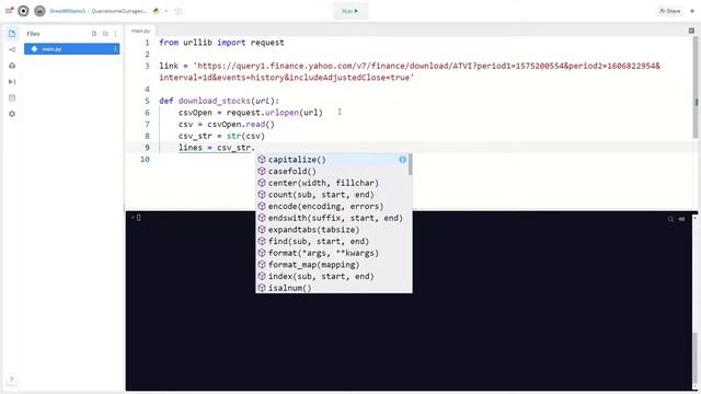 Opening a csv file with Python смотреть онлайн