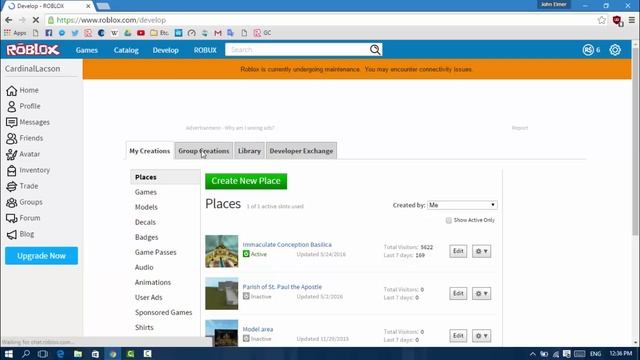 ROBLOX: How to access Group Creations? смотреть онлайн