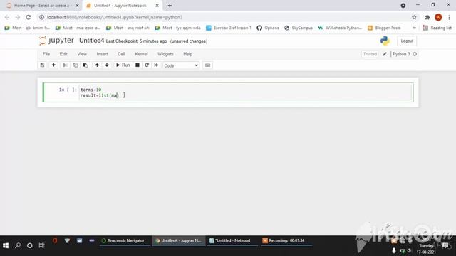 Display the power of 2 using function in python | Anaconda&jupyter notebook смотреть онлайн