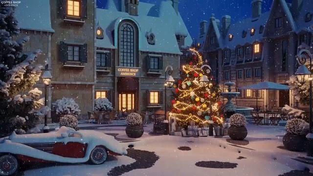 Smooth & Relaxing Christmas Music at Winter Christmas Night смотреть онлайн