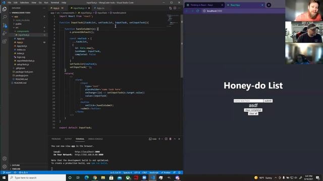 Build a TODO app in React beginner class part 2 смотреть онлайн