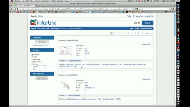 AutoCAD, SolidWorks and PDF data search using Inforbix смотреть онлайн