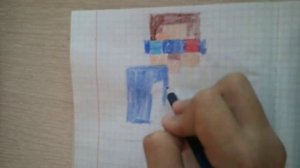 как рисовать шеди мена из Minecraft по клеточкам