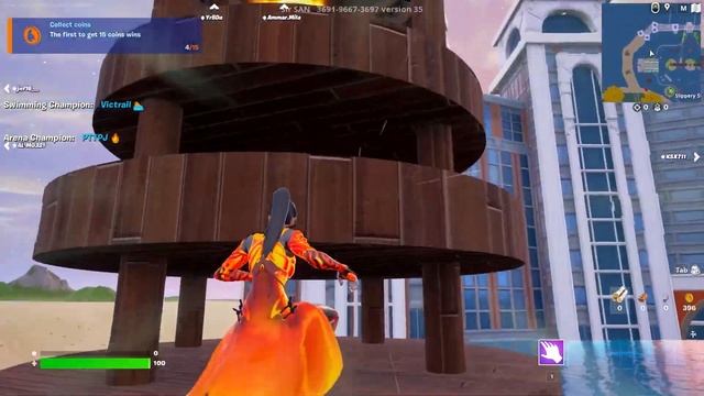 Complete Slippery Slide Challenges - Lantern Fest Tour Fortnite смотреть онлайн