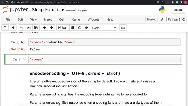 Learn how to use ENDSWITH string function in python 3 in 2 minutes [2020] смотреть онлайн
