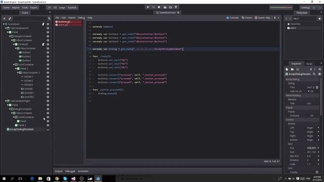 Godot Engine, add and automatically update relative node paths inside scripts. смотреть онлайн