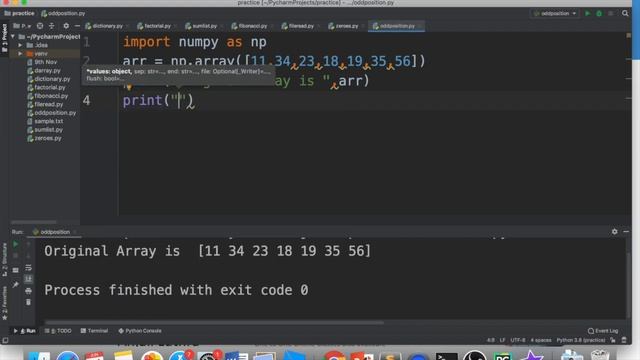 Python Program #20, To extract odd numbered positions from a numpy array #anjaliluthra #python #cbs смотреть онлайн