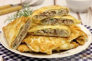 Утоляем голод вкусно!
КОНВЕРТИКИ ИЗ ЛАВАША С РИСОМ, ЯЙЦАМИ И КОНСЕРВИРОВАННОЙ РЫБОЙ