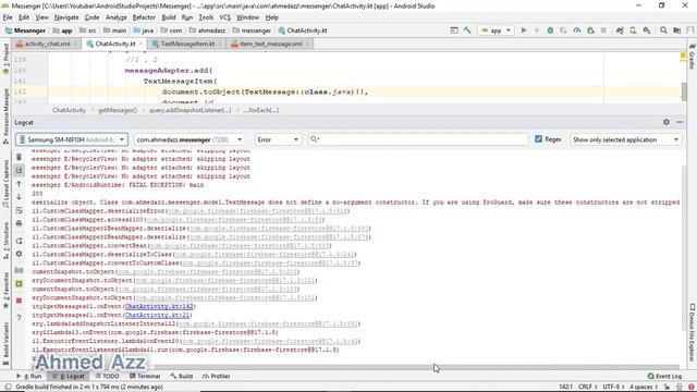 Android Messenger App 2019 - Android Firebase Tutorials - Part 27 смотреть онлайн