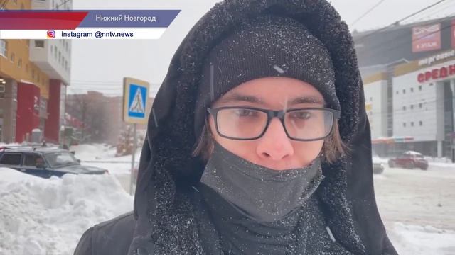Пробки в Нижнем Новгороде из-за снегопада достигли 10 баллов смотреть онлайн