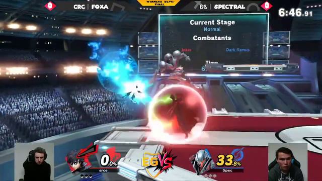 EGVS Weekly #54 Winners Semi - Foxa (Joker) Vs. Spectral (Samus,Dark Samus) SSBU Ultimate Tournamen смотреть онлайн