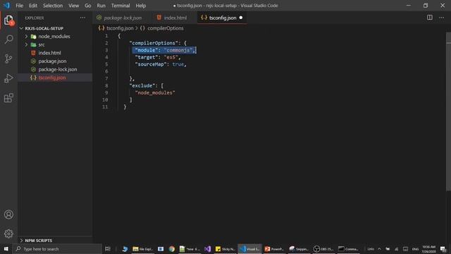 Local Environment Setup for RXJS + Typescript смотреть онлайн