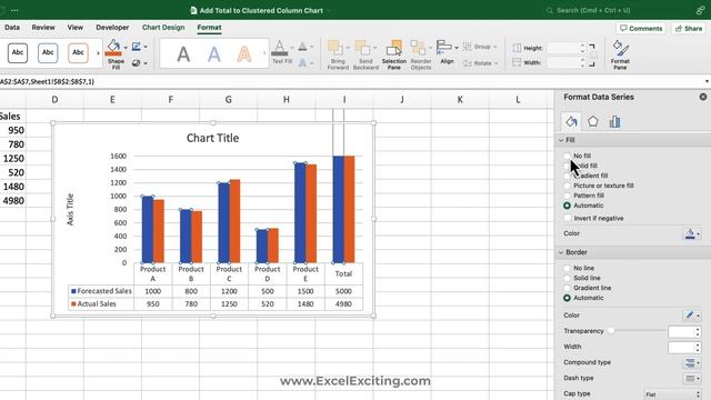 How to Add Totals to a Clustered Column Chart in Excel [Step-by-Step Tutorial] смотреть онлайн