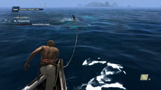 Assassins creed black flag harpooning hammerhead shark смотреть онлайн
